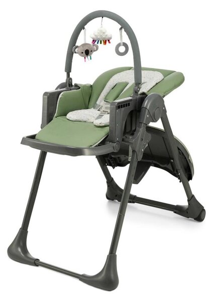 KINDERKRAFT - Dětská jídelní židle 2v1 TUMMIE zelená