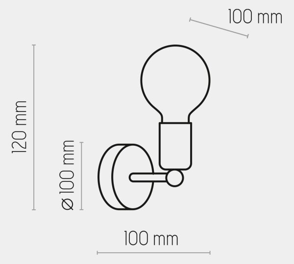 Brilagi - Nástěnné svítidlo OMBORO 1xE27/60W/230V