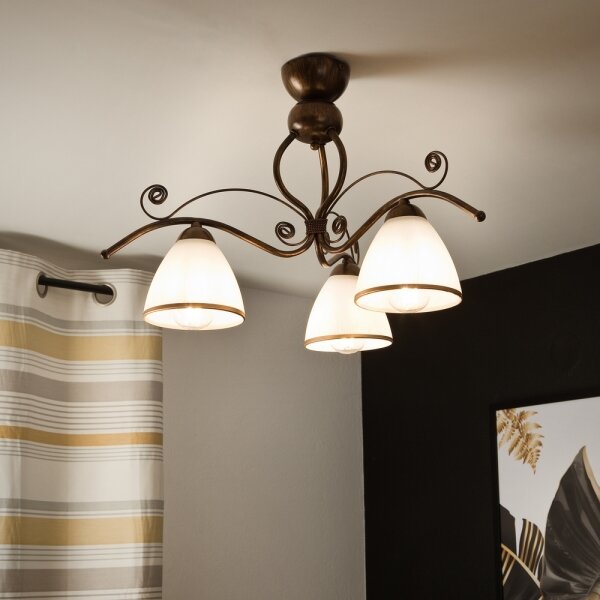 BRILAGI - LED Přisazený lustr ANTICO 3xE27/60W/230V bronz patina