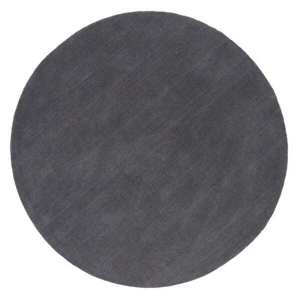 Kulatý koberec Ulla, tmavě šedý, ⌀200