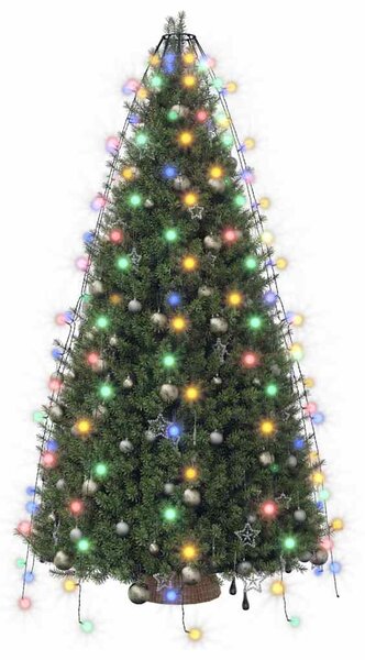 Světelná síť na vánoční stromek 180 barevných LED diod 180 cm 328876