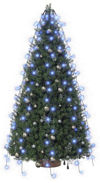 Světelná síť na vánoční stromek 180 modrých LED diod 180 cm 328874