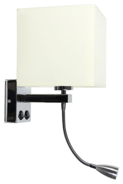 CLX Nástěnné osvětlení s LED zdrojem BRUNO LAMPA, čtverec, béžová 21-58256