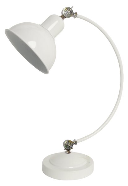 CLX Stolní lampička GINO, bílá 41-27931