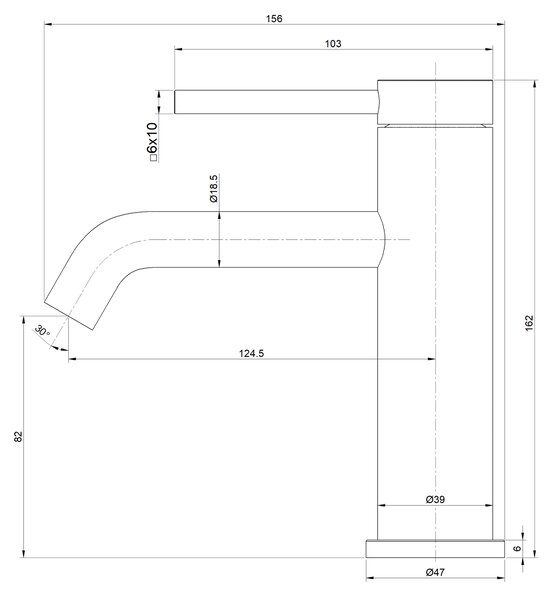 Invena Invena, BATERIE UMYWALKOWA DROPIA CHROM, INV-BU-15-001-J