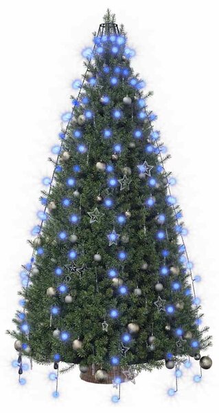 Světelná síť na vánoční stromek 210 modrých LED diod 210 cm 328881