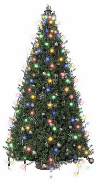 Světelná síť na vánoční stromek 210 barevných LED diod 210 cm 328883