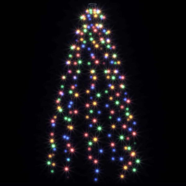 Světelná síť na vánoční stromek 210 barevných LED diod 210 cm 328883
