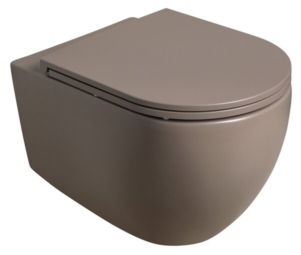 Isvea Isvea, INFINITY WC sedátko, SLIM, Soft Close, Easy Take, taupe, 40KF0531I