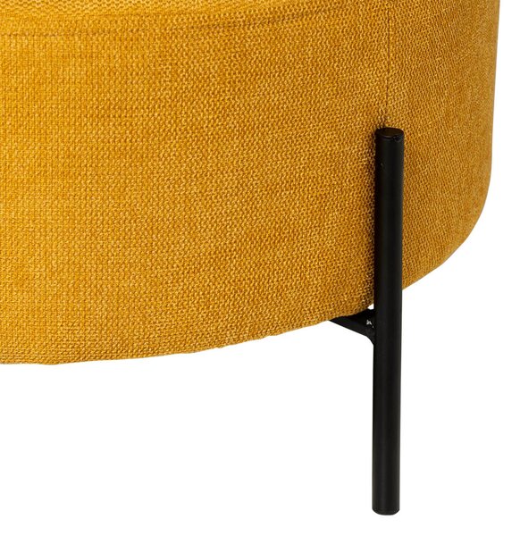 Puf amila Ø 60 cm hořčicový