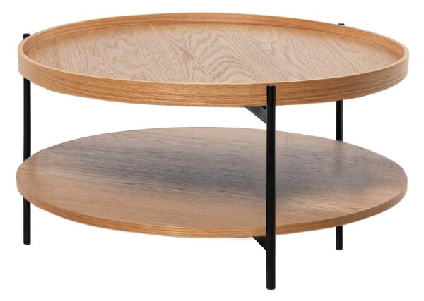 Konferenční stolek lanyd Ø 80 cm přírodní