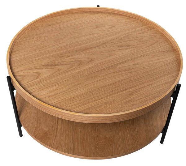 Konferenční stolek lanyd Ø 80 cm přírodní