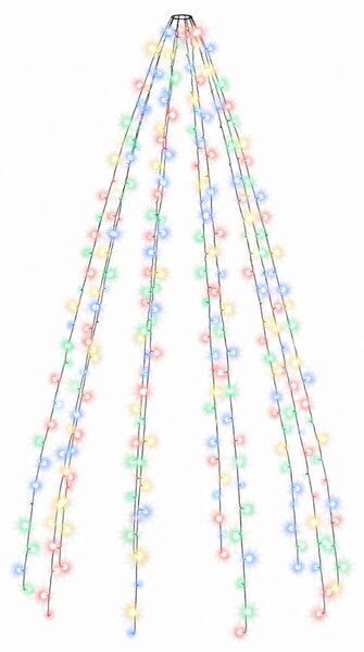 Světelná síť na vánoční stromek 300 barevných LED diod 300 cm 328891