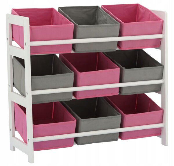 Aga Dětský organizér s 9 boxy 65x28x60 cm
