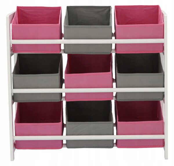 Aga Dětský organizér s 9 boxy 65x28x60 cm