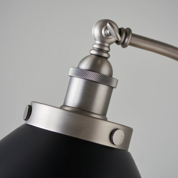 Endon 98753 - Stojací lampa FRANKLIN 1xE27/10W/230V matný chrom/antracit
