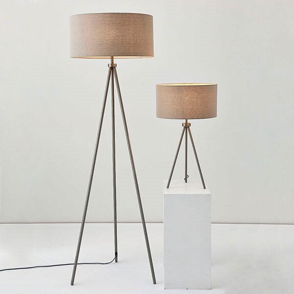 Endon 66986 - Stolní lampa TRI 1xE27/40W/230V mosaz/béžová