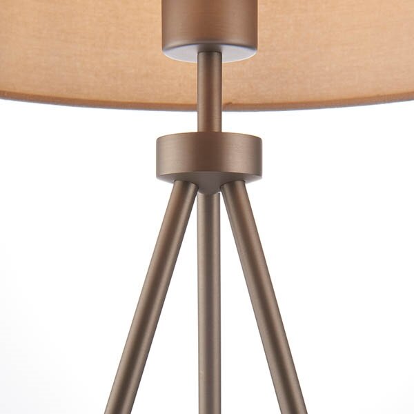 Endon 66986 - Stolní lampa TRI 1xE27/40W/230V mosaz/béžová