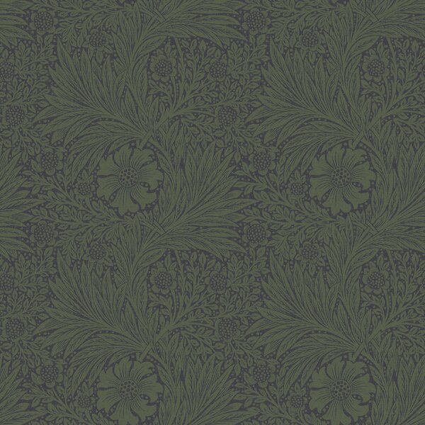 Vliesová tapeta na zeď, zelená, květiny, listy, 124255, William Morris At Home