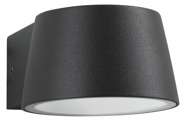 PAULMANN LED venkovní nástěnné svítidlo Capea neláká hmyz IP44 96x128mm 2200K 6W 230V 98° černá hliník