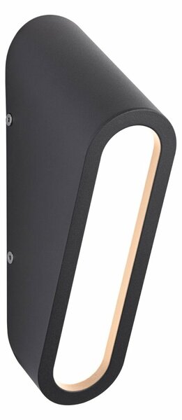 PAULMANN LED venkovní nástěnné svítidlo Cliff IP44 64x116mm 3000K 9,5W 230V antracit hliník
