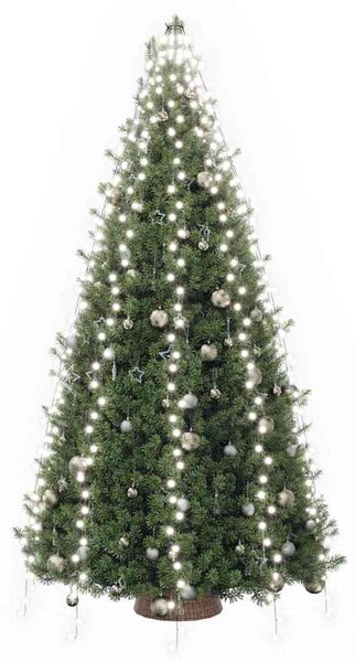 Světýlka na stromeček 500 LED studená bílá 500 cm dovnitř i ven 328896