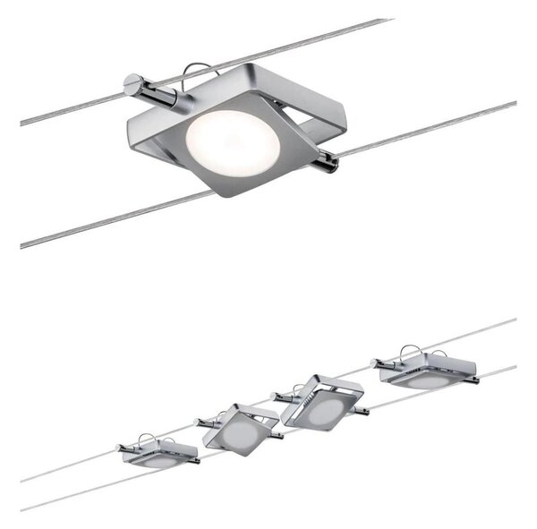 Paulmann 94107 - SADA 4xLED/4,3W Kompletní lankový systém MAC 230V