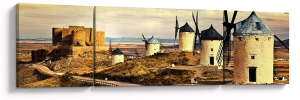 Obraz - Větrné mlýny (170x50 cm)