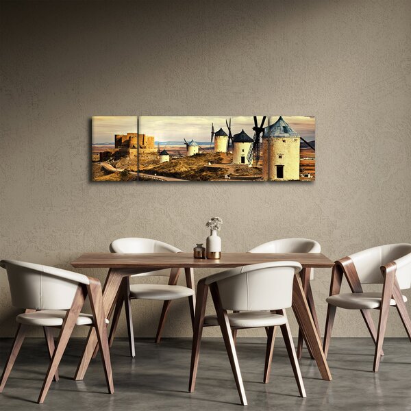 Obraz - Větrné mlýny (170x50 cm)