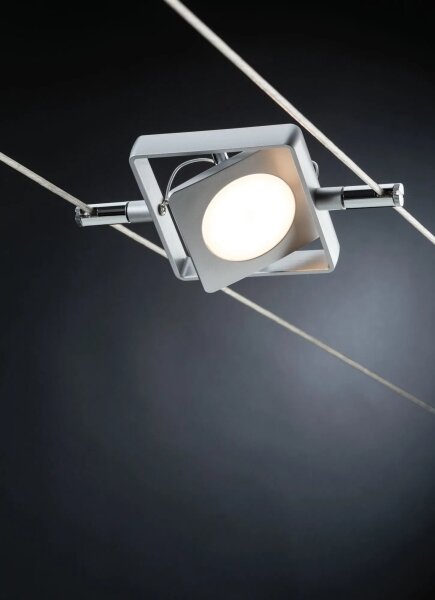 Paulmann 94107 - SADA 4xLED/4,3W Kompletní lankový systém MAC 230V