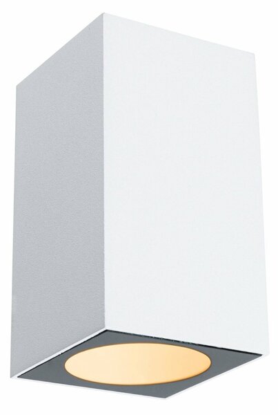 PAULMANN LED venkovní nástěnné svítidlo Flame neláká hmyz IP44 hranaté 58x103mm 2200K 4W 230V 75° bílá kov