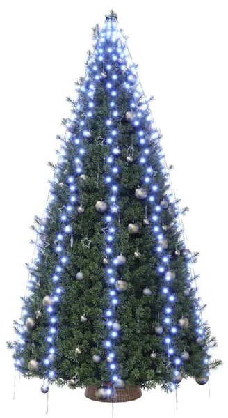 Světýlka na stromeček 500 modrých LED 500 cm dovnitř i ven 328898