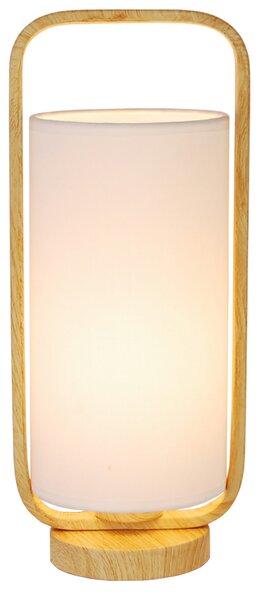 CLX Stolní dřevěná lampa ve skandinávském stylu CAPUA, 1xE27, 40W, 34cm 50501044