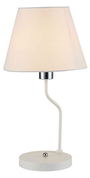 CLX Stolní moderní lampa VLADIMIRO, 1xE14, 60W, bílá 50501101