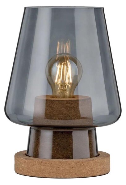 Paulmann 79736 - 1xE27/20W Stolní lampa IBEN 230V kouřová