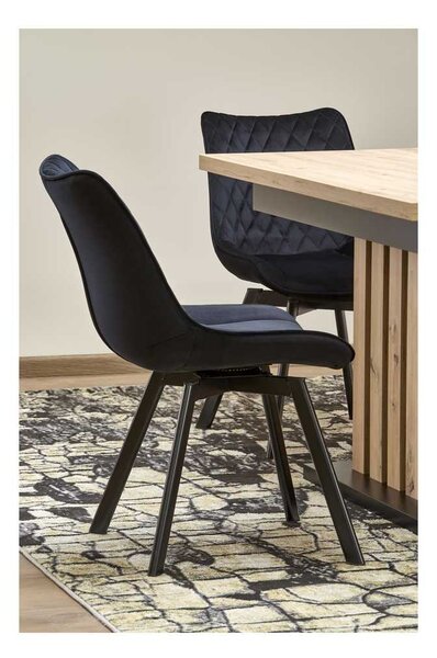 Jídelní stůl Lamello 160 cm, dub artisan / černá