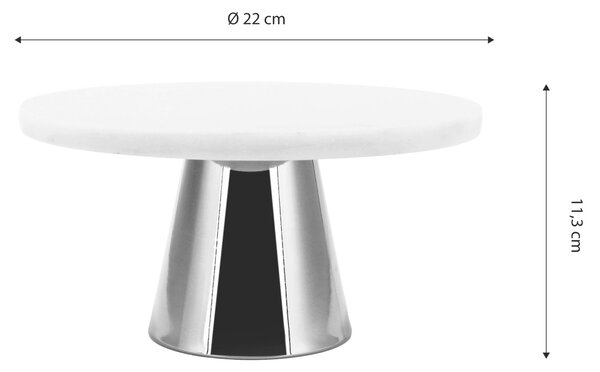 PODNOS NA DORT, kov, kámen, 22 cm Echtwerk - Online Only nádobí, Online Only
