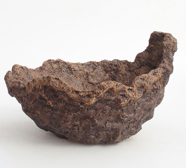 E-bonsai Keramická Skořápka 19 x 15 x 14 cm hnědá