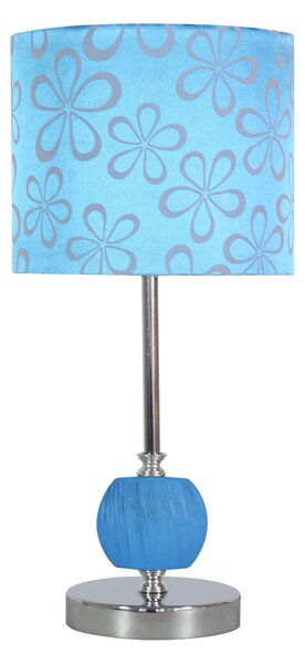CLX Moderní stolní lampa PIERSANTI, 1xE27, 60W, modrá 41-34625