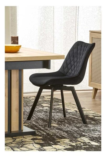 Jídelní stůl Lamello 160 cm, dub artisan / černá