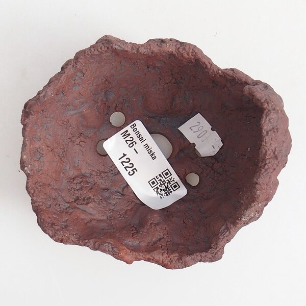 E-bonsai Keramická Skořápka 9 x 7,5 x 9 cm hnědá