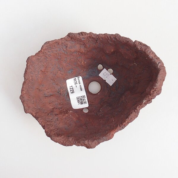 E-bonsai Keramická Skořápka 13 x 11,5 x 10,5 cm hnědá