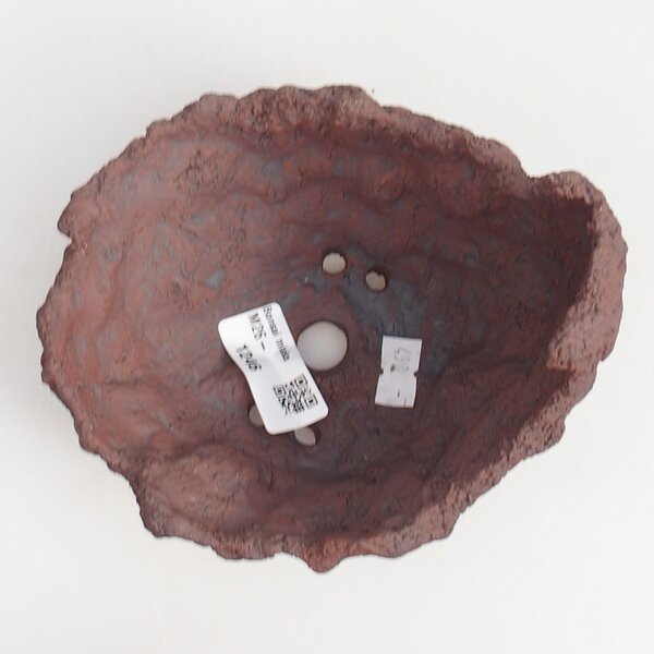 E-bonsai Keramická Skořápka 13 x 11 x 12 cm hnědá