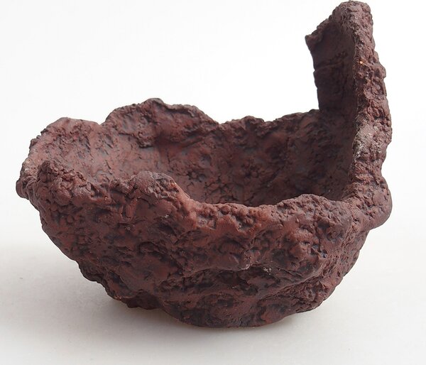 E-bonsai Keramická Skořápka 9 x 7,5 x 9 cm hnědá