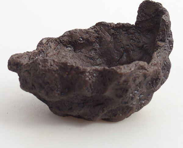 E-bonsai Keramická Skořápka 10 x 9 x 7,5 cm hnědá