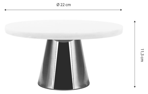 PODNOS NA DORT, kov, kámen, 22 cm Echtwerk - Online Only nádobí, Online Only