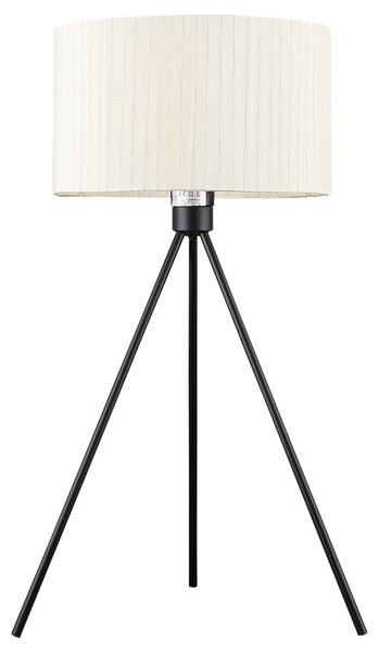 CLX Designová stolní lampa trojnožka ROMAN, 1xE27, 60W, krémová