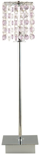 CLX Moderní stolní lampa PIERANGELO, 1xG9, 40W, fialová 41-59584