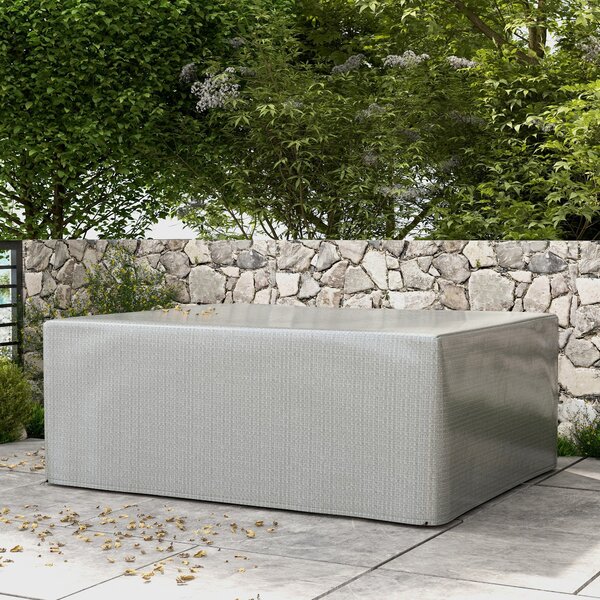 Outsunny Ochranný Kryt na Zahradní Nábytek, Ochranný Kryt Proti UV, Vysoce Odolný Polypropylen, Kryt na Zahradní Stůl, 235 x 190 x 90 cm, Šedý | Aosom