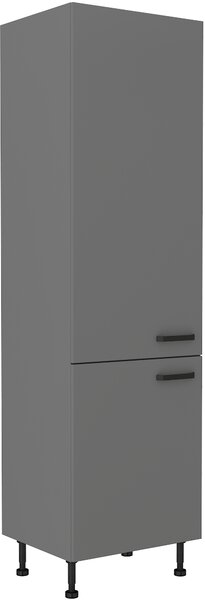 Potravinová vstavaná skříň na lednici Nesia 60 LO-215 2F (Antracit). 1049717